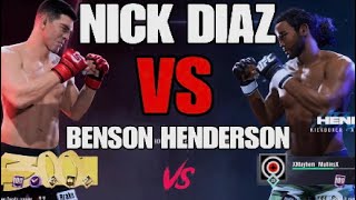 NICK DIAZ VS BENSON HENDERSON ONLINE UFC 5 [upl. by Ellenehs]