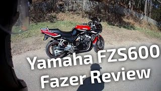 Yamaha FZS600 Fazer Review  TheRhythmicBiker [upl. by Dnomad777]