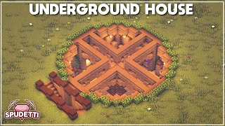 Minecraft How to Build an Underground House Easy Tutorial 2020 [upl. by Newhall]