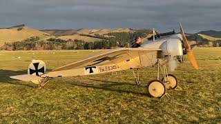 Fokker EIII Eindecker reproduction engine runs [upl. by Hasin]