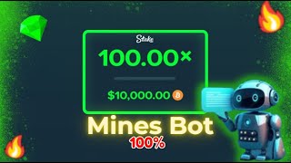 Stake Mines Predictor  Stake Strategy  Mines Hack Bot [upl. by Amikay]