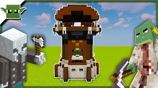 How to Build a Pillager Outpost Watchtower in Minecraft [upl. by Aseeram832]