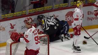 Leevi Teissala vs Jack Hayes tappelu HIFKSport pelissä hockey hifk jääkiekko sport [upl. by Idnahk]