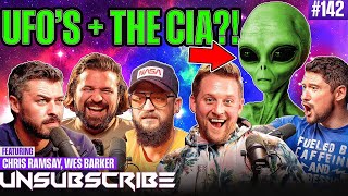 UFOs Magic Tricks amp CIA Conspiracies ft Chris Ramsay amp Wes Barker  Unsubscribe Podcast Ep 142 [upl. by Ahsimot]