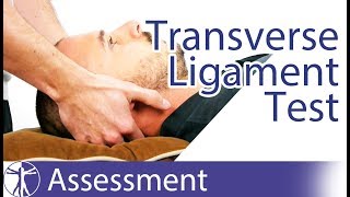 Transverse Ligament Test  Upper Cervical Spine Instability [upl. by Salangi279]