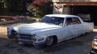 BadAss 66 Caddy Air Ride DroppedBaggedand Slammed 66 Caddy Resto Mod 1966 Cadillac [upl. by Aldos]