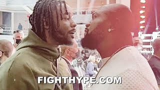 RAMPAGE JACKSON amp HASIM RAHMAN JR GO AT IT TRADE WORDS ON BOXERS VS MMA quotCHUMPSquot [upl. by Arnon]