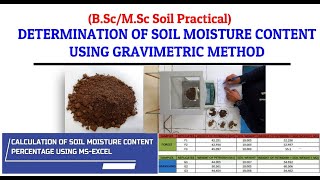 Determination of Soil Moisture Content using Gravimetric Method BScMSc Soil Practical [upl. by Hatnamas428]