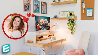 Small Room Desk Setup MAKEOVER  Surprising The Wife ❤️ 2024 [upl. by Nenerb]