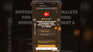 Different Crypto Wallets for Different Coins Which Is Yours Part 2 of 5 MemeFi airdrop crypto [upl. by Yemerej]