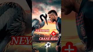 Neymar XPlusCrane xHybrid ⚽⚽ neymar ronaldo hybrids football trendingshorts shorts reels [upl. by Bernadine]