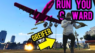 B11 Makes Stupid Lobby Greifers Rage Quit On GTA5 Online [upl. by Judd]