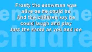 Frosty The Snowman  Lyrics [upl. by Elatia]