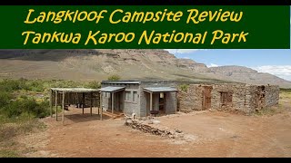 Langkloof Campsite review Tankwa National Park [upl. by Abramo]