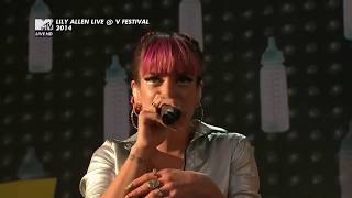 Lily Allen  Hard Out Here Live  V Festival 2014 [upl. by Yhtomiht206]