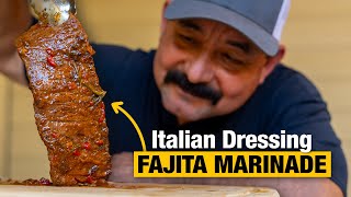 Using Italian Dressing as a Fajita Marinade My Award Winning amp Secret Carne Asada Recipe [upl. by Blackwell]