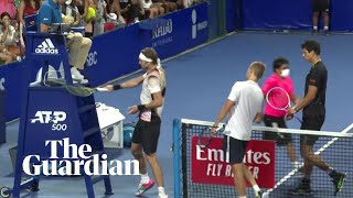 Alex Zverev thrown out of Mexican Open for hitting umpire’s chair [upl. by Aires]