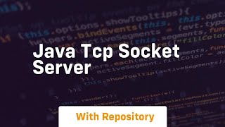 java tcp socket server [upl. by Cung400]