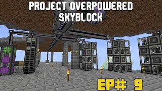 Starter Autocrafting Setup with Applied Energistics 2  Project Overpowered Skyblock  EP 9 [upl. by Beetner]