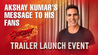 Akshay Kumar Shares a Heartwarming Message for His Fans  Singham Again  Trailer Launch Event [upl. by Maharg]