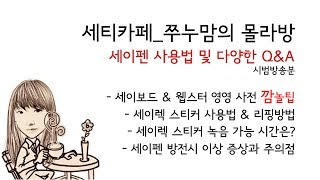 쭈누맘의 몰라방세이펜세이렉스티커 리핑 사용법 세이보드 웹스터영영사전 시크릿팁 무한반복기능 세이펜 128G 언제출시 [upl. by Nennarb]