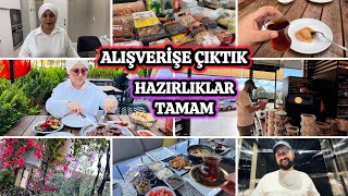 KAHVALTI BENDEN YEMEKLER EŞİMDEN🥰ALIŞVERİŞİMİZİ YAPTIKARAYA OTURMA SIKIŞTIRDIM🤣GÜNLÜK VLOG [upl. by Sokin]