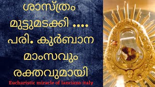 Eucharistic miracle of lanciano italy in AD 750 malayalam [upl. by Nylidnarb]