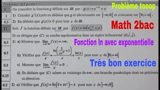 fonction logarithme et exponentielllemath de 2bac [upl. by Heddie142]