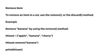 Add Set Items Add Any Iterable Remove Item [upl. by Nerhe]