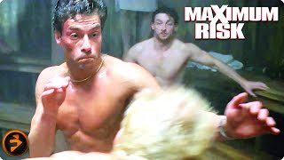 MAXIMUM RISK  La Scena della Sauna con JeanClaude Van Damme [upl. by Htomit]