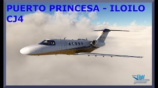 Puerto Princesa RPVP to Iloilo RPVI  Cessna Citation CJ4  MSFS [upl. by Ultan]