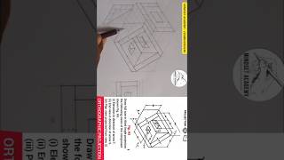 How to draw views in orthographic projection from iSoMeTrIc view [upl. by Nele]