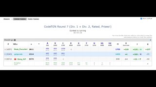 CodeTON Round 7 Div 1  Div 2 Rated Prizes  A  B  C  Code C [upl. by Redwine]