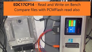 EDC17CP14 Read  Write on Bench mode with Xhorse MultiProg [upl. by Rillings]