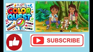 go diego go dora the explorer backpack jigsaw puzzles [upl. by Ahsikam]