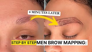 Brow Mapping Like a PRO in 4 Minutes Step by Step Training [upl. by Dougy593]