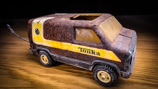 Restore Vintage Tonka Van 1970s To Perfection  Kong Restoration DIY Bring Tonka Van Back To Life [upl. by Ginzburg]