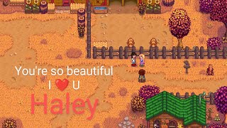 Taking Photos with Haley  Stardew Valley [upl. by Hsejar]