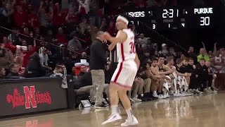 Nebraska UPSETS 1 Purdue  Mens Basketball Highlights [upl. by Jadda]