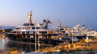 Super Yacht Tour Antibes 4K  Port Vauban [upl. by Tanner]