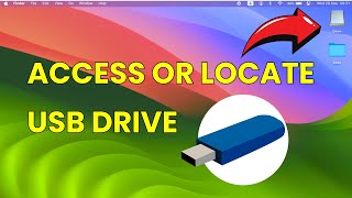 Access USB Drive in Mac  How to Locate USB Flash Drive in MacBook Air amp Pro [upl. by Ranzini]