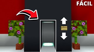 ELEVADOR SIMPLES DE FAZER NO MINECRAFT BEDROCKMCPE [upl. by Atinrahc]