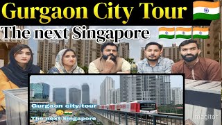 Gurgaon city tour 🇮🇳  The next Singapore 😳 cant believe this is India  modern India [upl. by Hallam533]