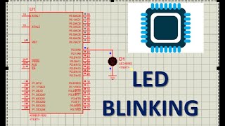 quot8051 Microcontroller LED Blinking Program in C  Keil amp Proteus Tutorial  8051 CCode Hindiquot [upl. by Redyr953]