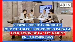 SUSESO publica circular que establece protocolo para la aplicación de la “Ley Karin” en las empresas [upl. by Seppala]