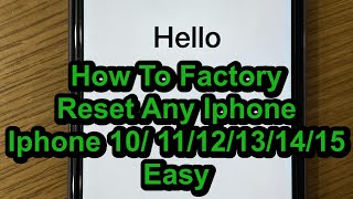 📱Factory Reset any iPhone in Seconds  EASILY DONE [upl. by Assirroc975]