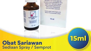 Cek Aloclair Plus Spray 15 ml  Obat Spray Sariawan Alami [upl. by Sloane471]