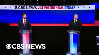 Watch CBS News VP debate between JD Vance and Tim Walz  full video [upl. by Neerol]