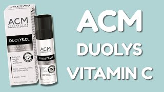 ACM DUOLYS VITAMIN C  opinions skin test amp INCI ingredients [upl. by Erreid106]