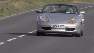 Porsche Boxster 986 Sports exhaust flyby sound [upl. by Loralee]